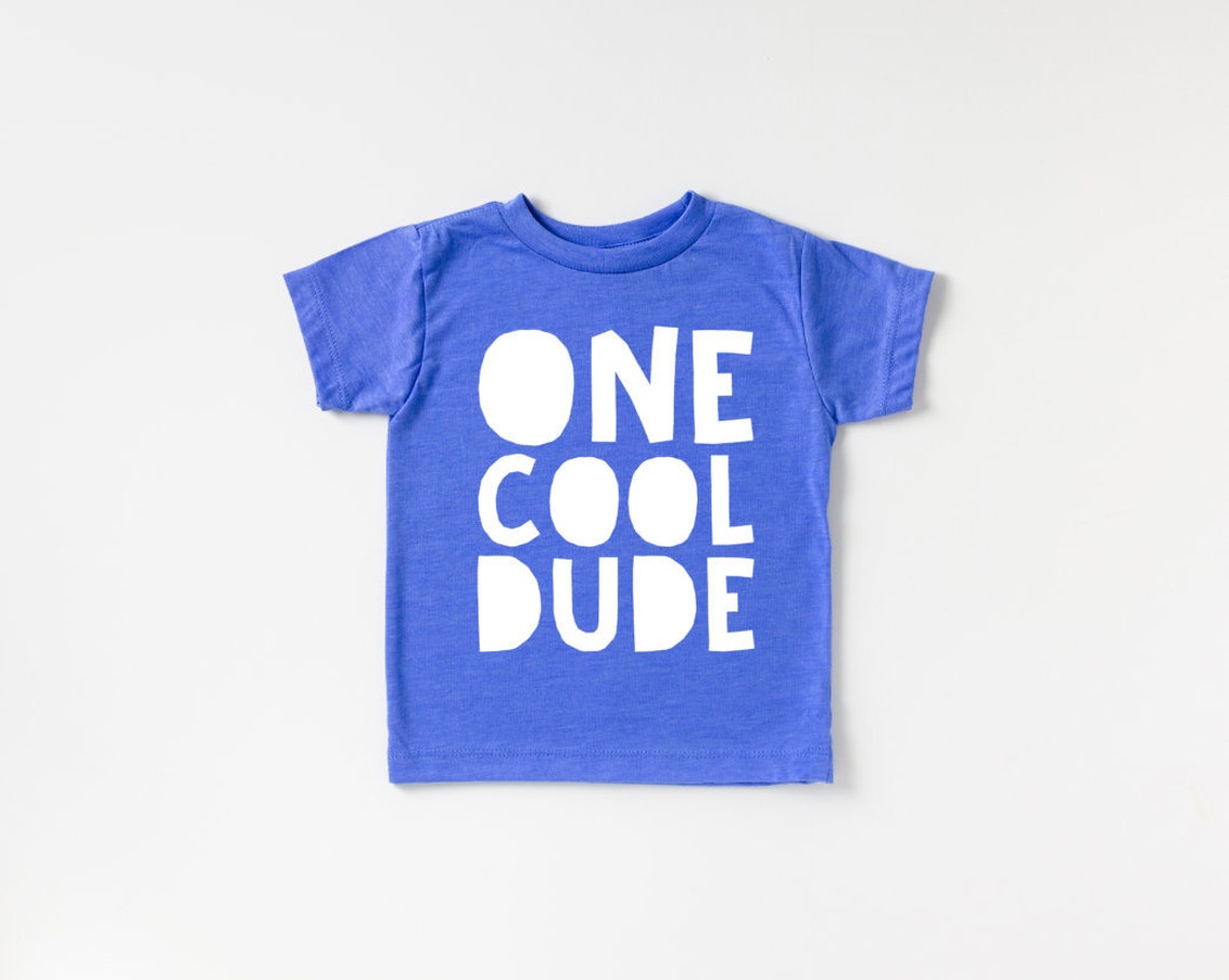 One Cool Dude Shirt One Cool Dude Birthday First Birthday Etsy