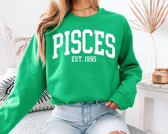 Custom Pisces Sweatshirt, Pisces Shirt, Zodiac Sweatshirt, Pisces Birthday Gift, Astrology Sweatshirt, Birthday Sweatshirt, Gift For Her