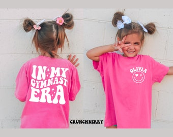 Kid's Comfort Colors Shirt, In My Gymnast Era Shirt, Gymnastics Era Shirt, Gymnast Shirt, Gymnastics Shirt, Personalized Shirt, Competition