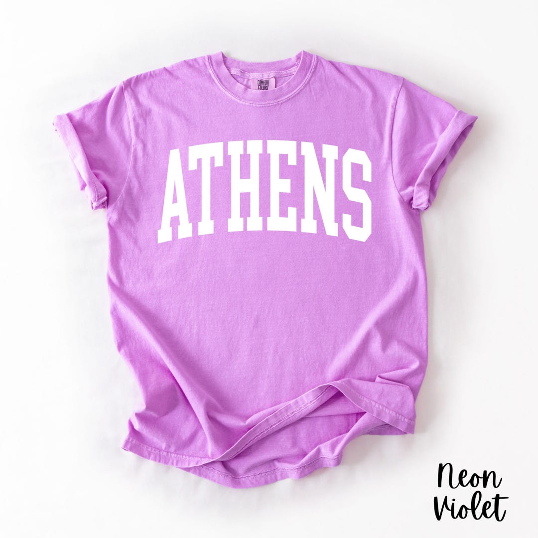 American Graham Puff Ink Down Town Athens GA Comfort Tee
