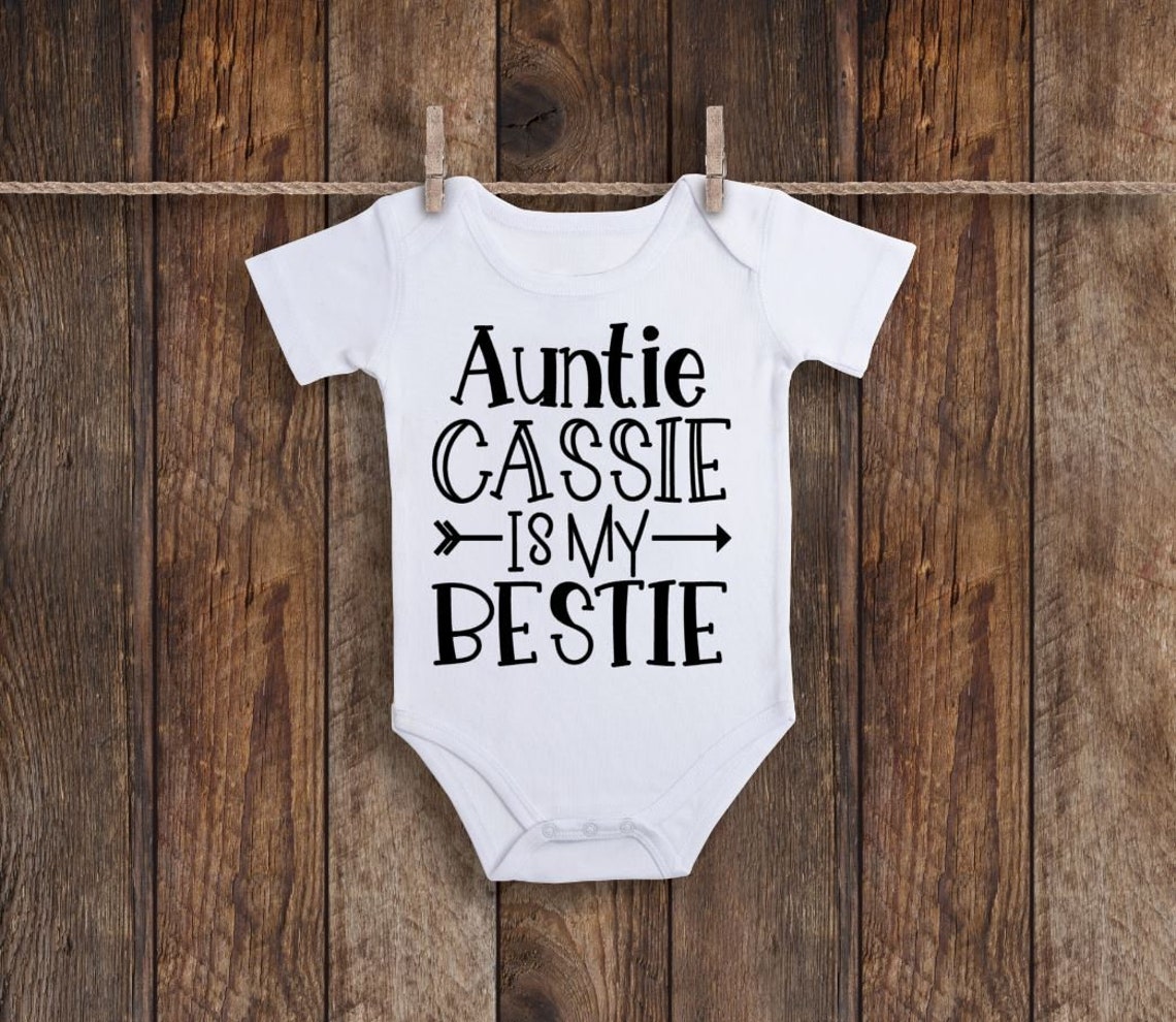 Auntie Onesie Aunt Onesie Funny Baby Onesie Gift From Aunt Etsy