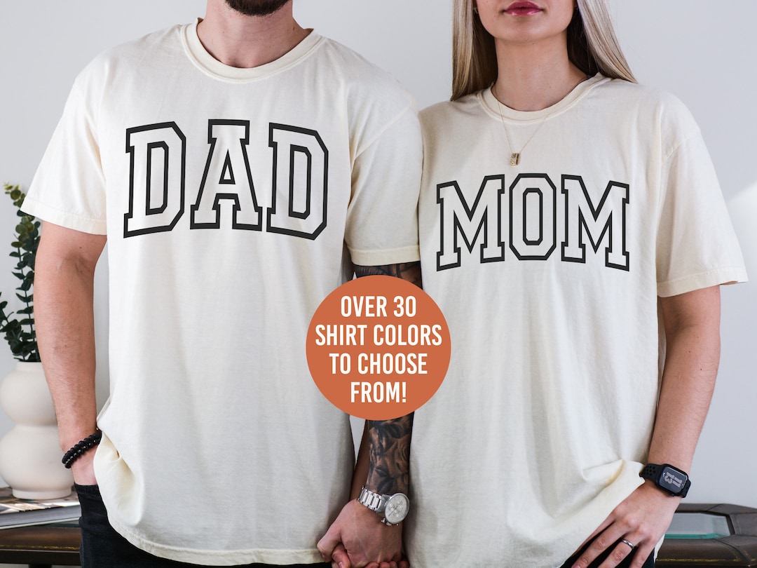 Mom and Dad Shirts, Comfort Colors Shirt, Mom Shirt, Dad Shirt ...