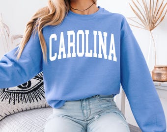 North Carolina Sweatshirt, Carolina Crewneck, North Carolina Shirt, North Carolina Gift, Unisex Sweatshirt, College Sweatshirt, Souvenir