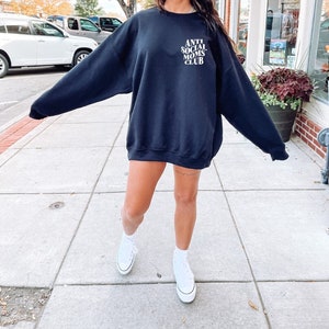 Anti Social Moms Club Sweatshirt, Anti Social Moms Club Shirt, Anti Social Shirt, Mama Sweatshirt, Gift For Mom, Funny Mom Shirt, Aesthetic image 4