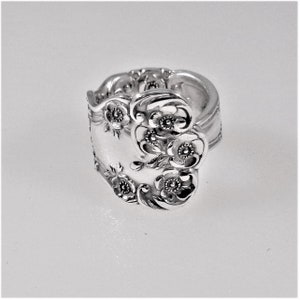 Shiny Spoon Ring Buttercup Round Style ~ By Gorham ~ 1899 ~ .925 Solid Sterling Silver Flatware Gift Bride Bridal