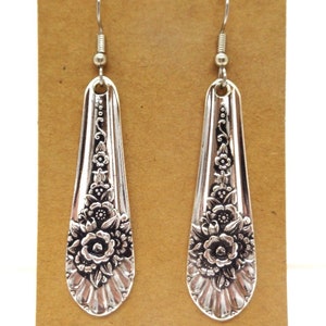 Jubilee Silverware Dangle Earrings ~ Hypoallergenic Surgical Stainless Steel Ear Wires ~ Flatware ~ Gift ~ Drop ~ Bride