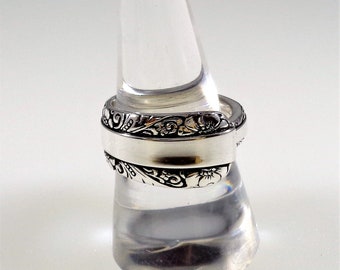 Round Style Candlelight Spoon ring ~ by Towle (.925) Sterling Silver Flatware Silverware Gift Bride Bridal