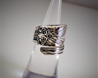RIVIERA REVISITED Spoon Ring Wrap  ~ 1954 ~ Shiny/Highlights ~ Birthday Bridal Jewelry Bridesmaid Gift Wedding Flatware Silverware