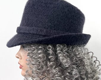 Women’s 1.5” Wide Brim Felted Fedora Hat in your Color and Size