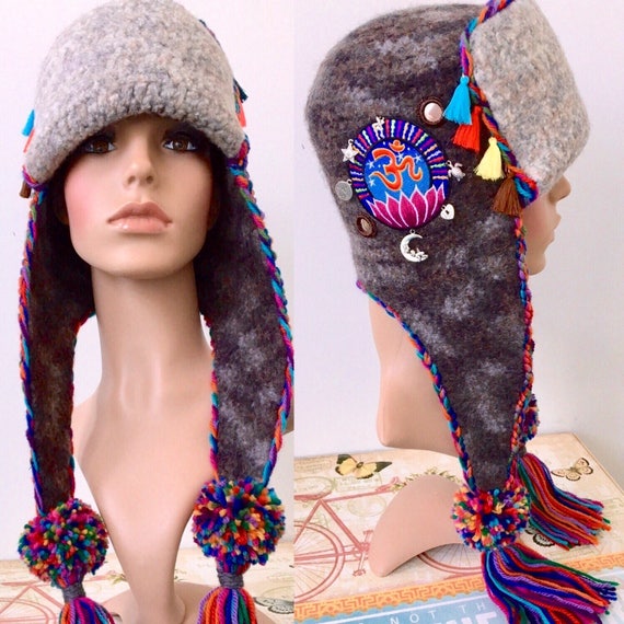 felt aviator hat