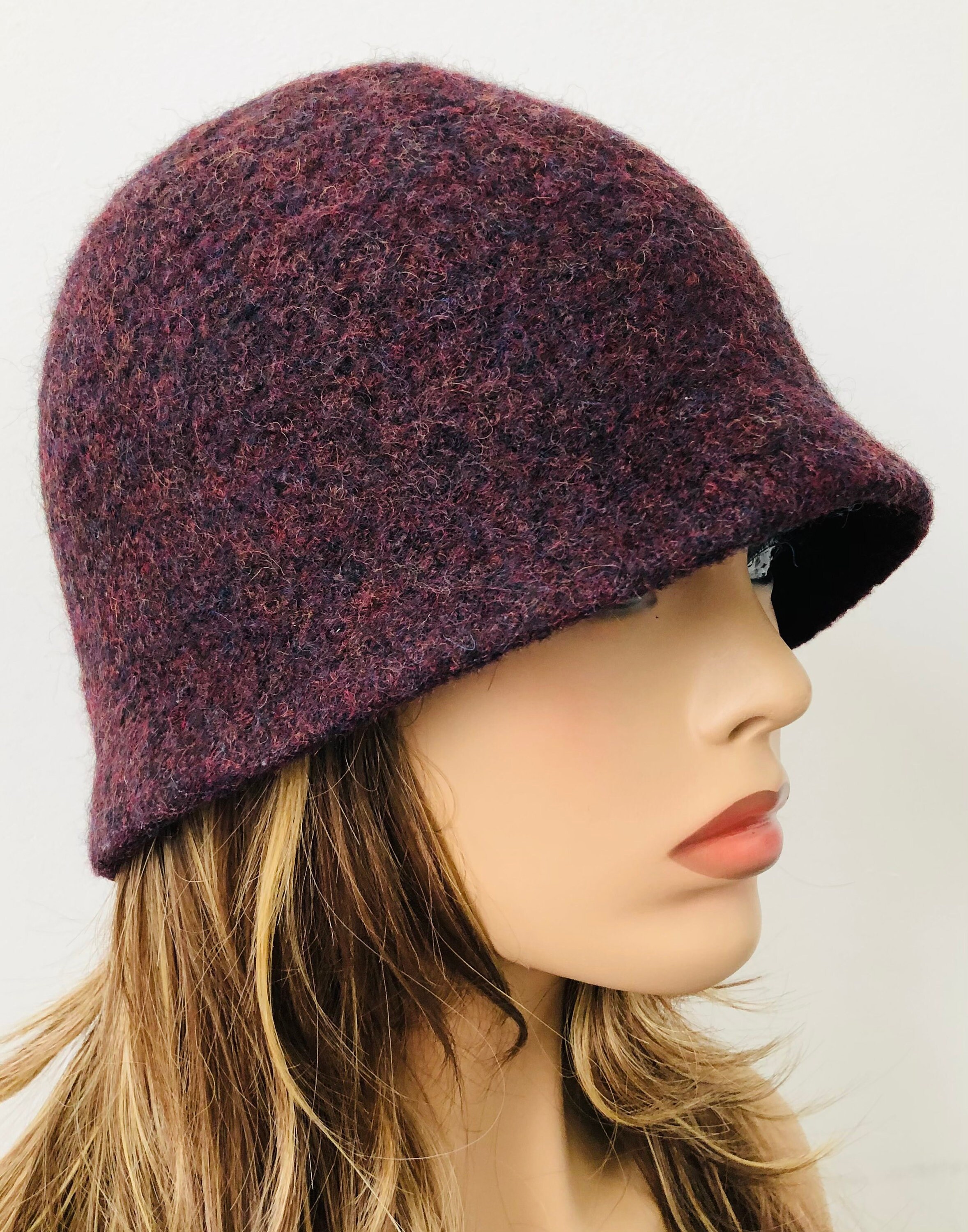 McBURN Walkhut Aus Wolle - Italienischer Damenhut Für Herbst & Winter