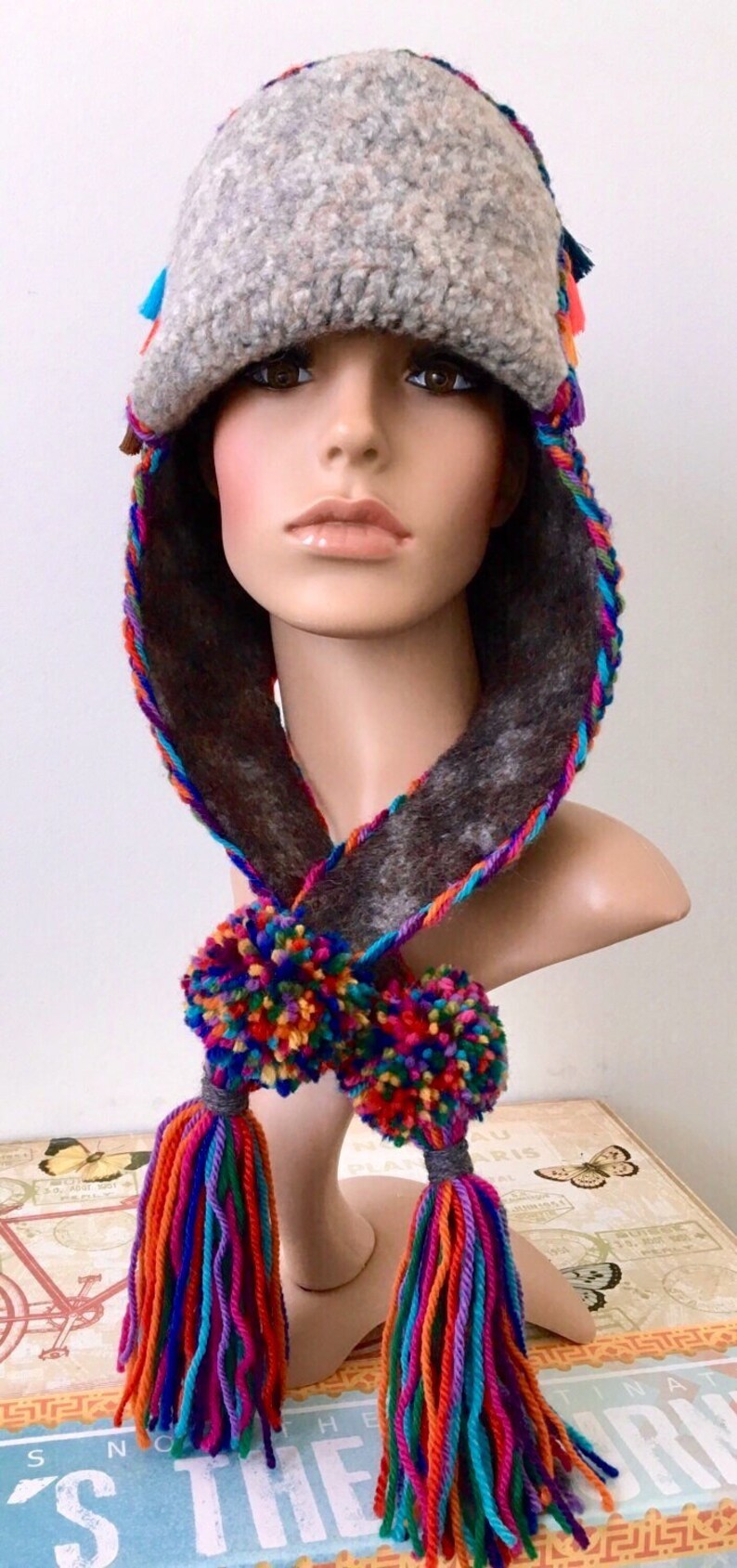 felt aviator hat