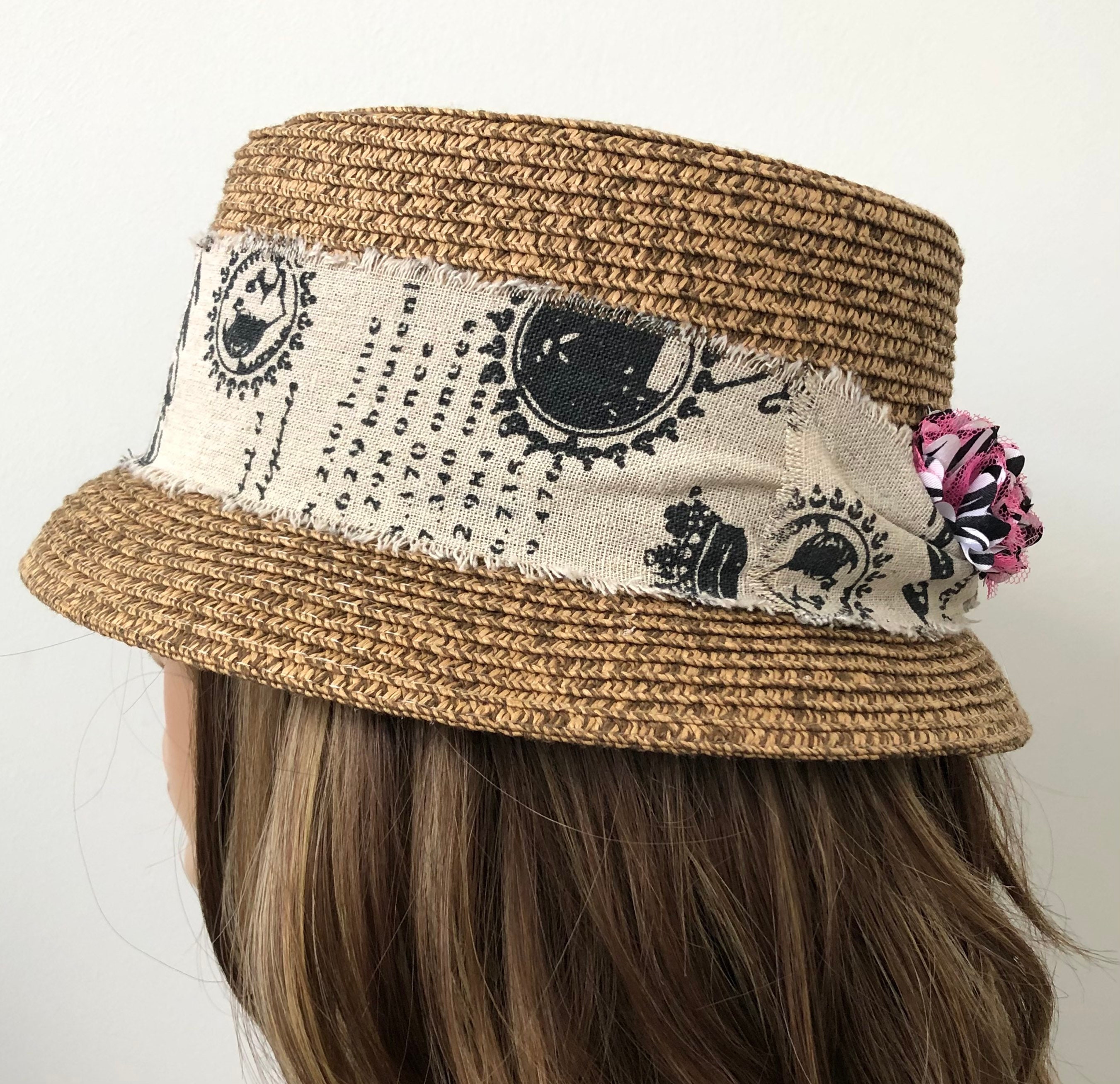 Summer Straw Hats for Women Boho Straw Hat Vintage Style Sun Etsy