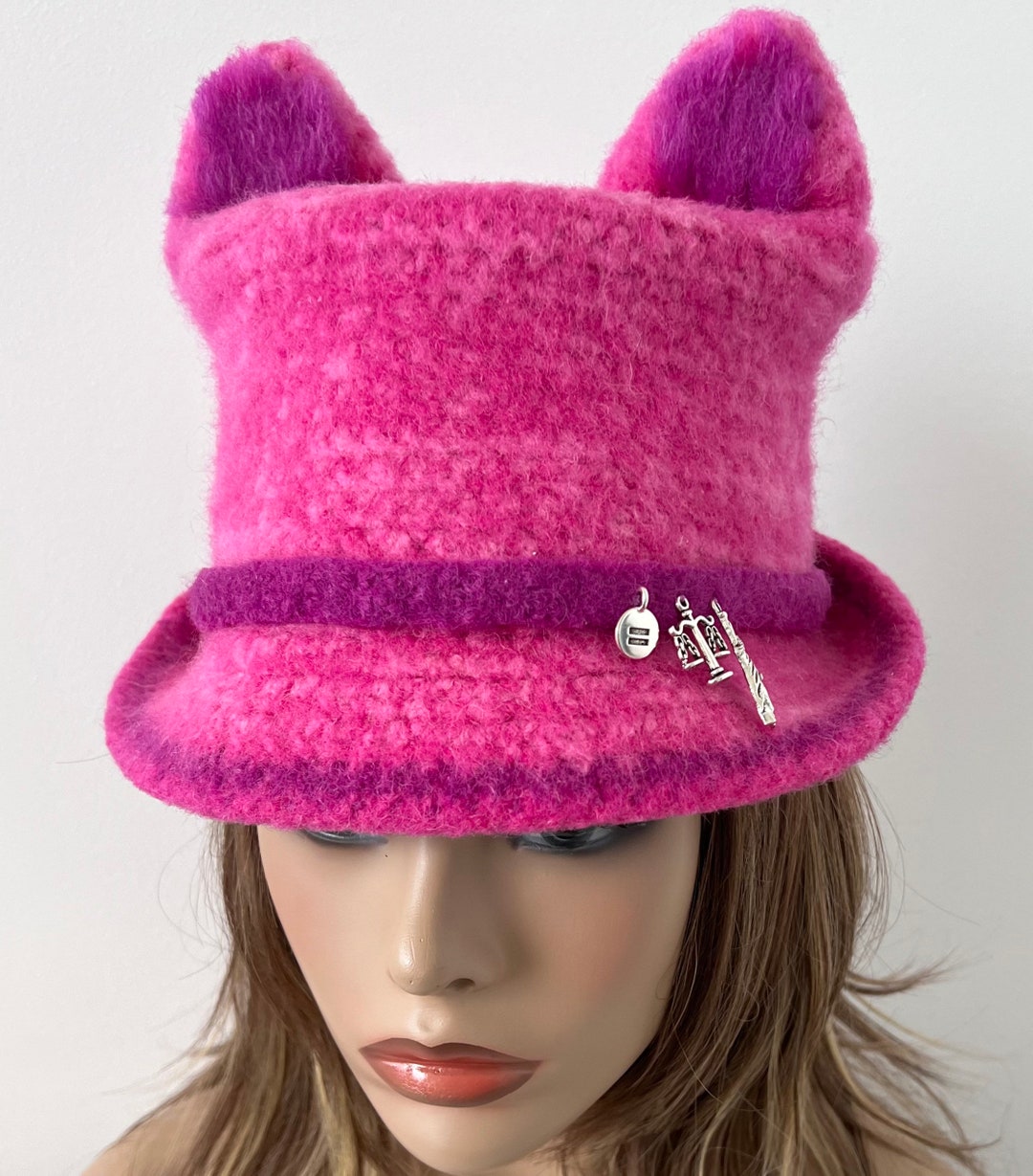 Pink Pussyhat, Women's March Hat, Pussy Cat Hat, Women's Rights Hat