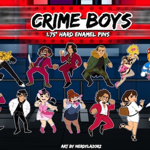 Crime Boys! RGG  Hard Enamel Pin 1.5"