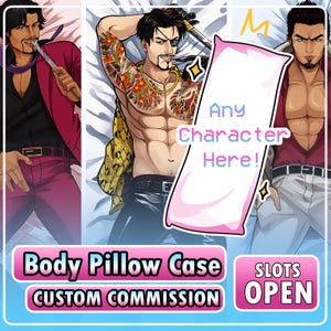 Custom Body pillow Case- Commission- Custom Dakimakura Designs-[Pre-Order]