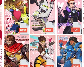 Tarjetas de San Valentín de Overwatch - SOLO DESCARGA DIGITAL (Producto para fans)