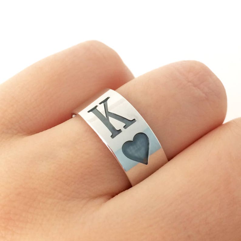 Sterling Silver Queen and King Couples Rings King Band Ring Etsy