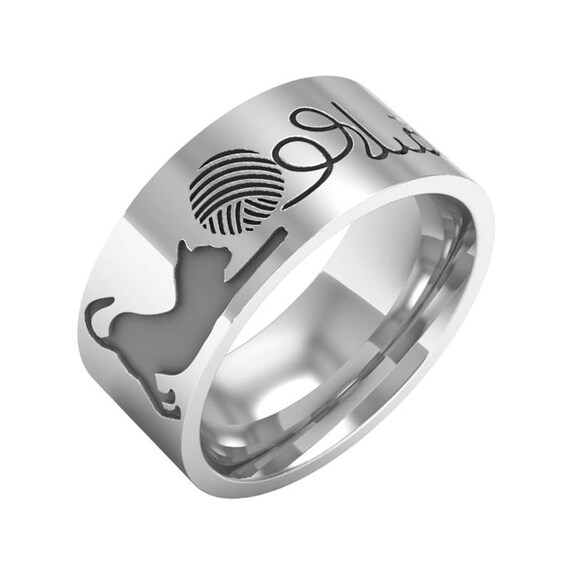 personalized cat ring