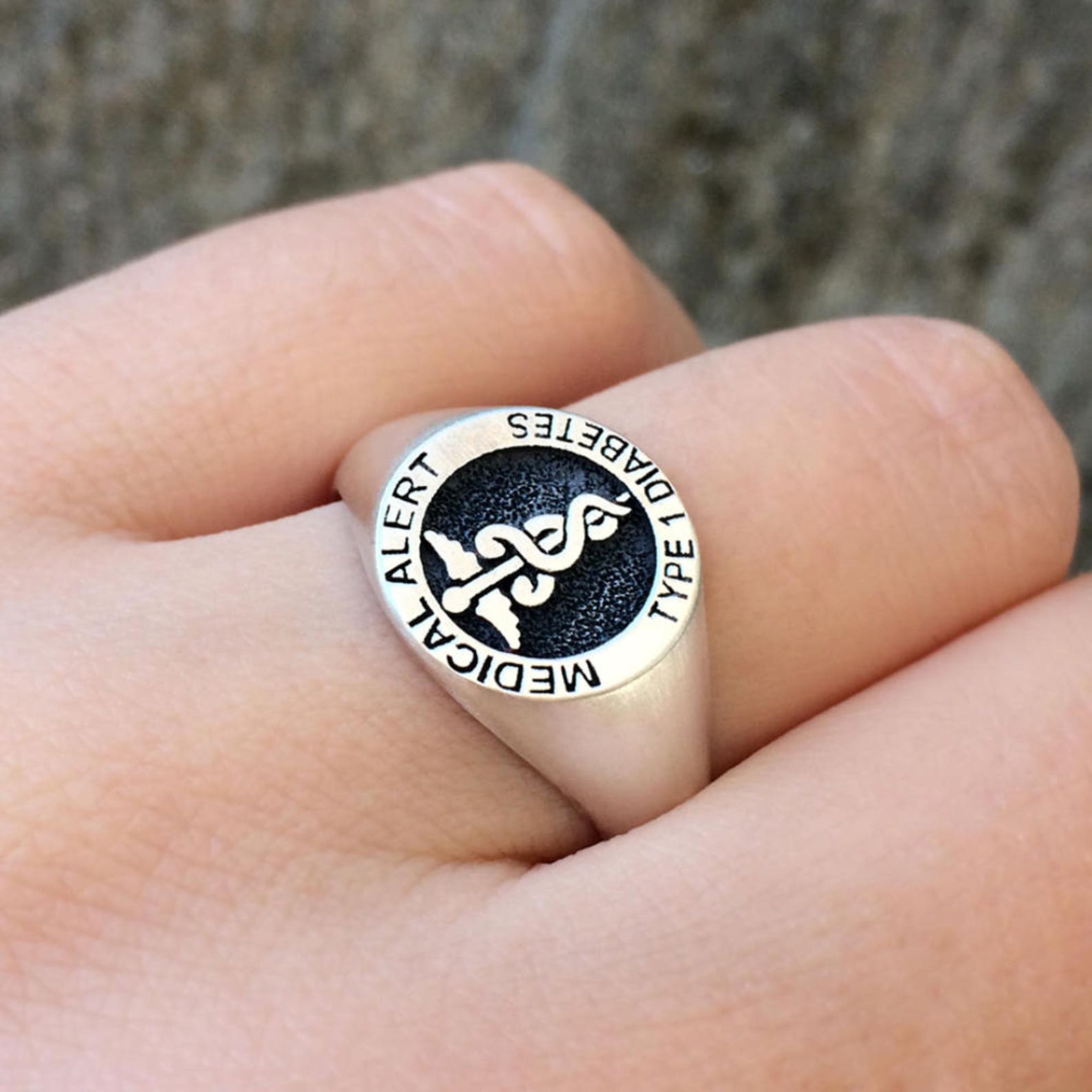 Anillo de sello personalizado en metal de plata esterlina Etsy México