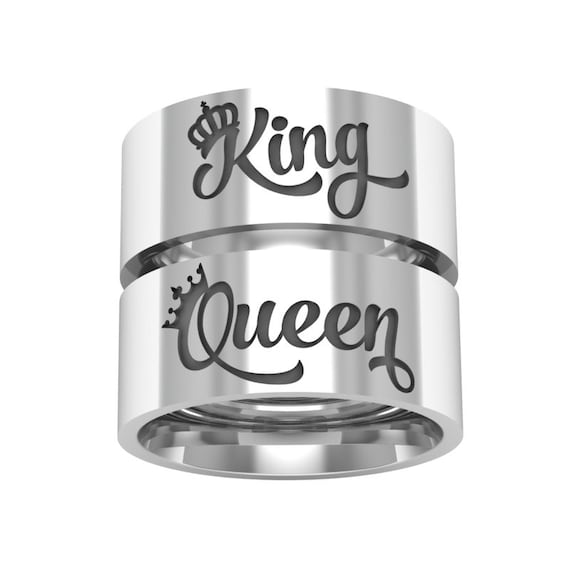 925 Silver Ring, Couples Rings, Band Ring, Silver Ring, Promise Ring, Crown  Ring, King Ring, Queen Ring, Crown Ring for King and Queen, - Etsy