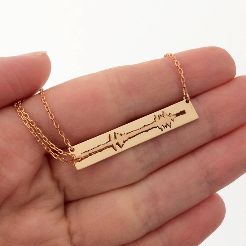 Custom Matching Couple Sound Necklaces Couple Necklace Set Etsy UK