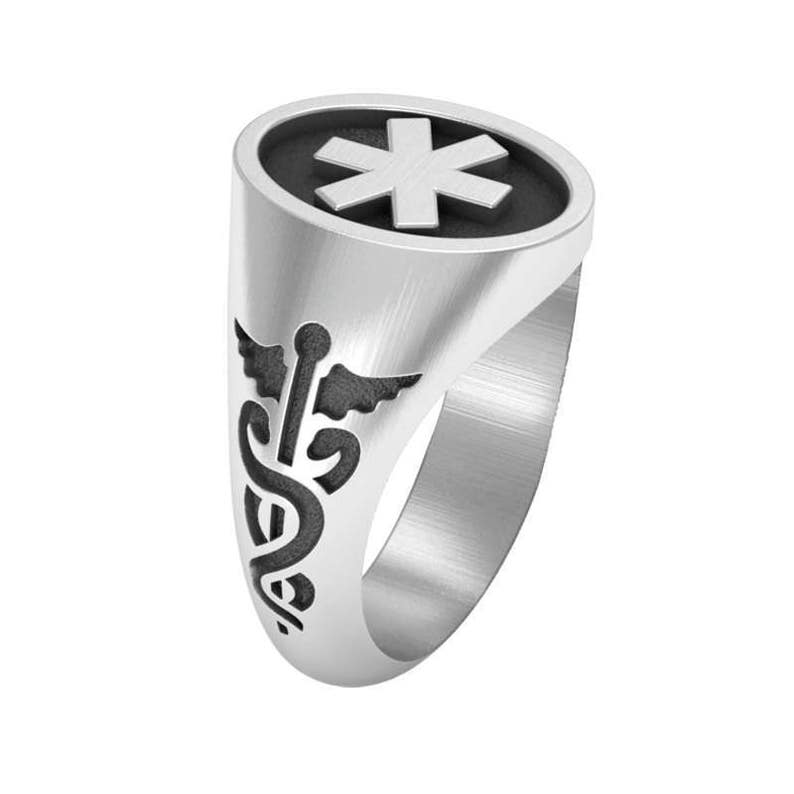 Custom Medical Alert Ring Sterling Silver Ring Etsy