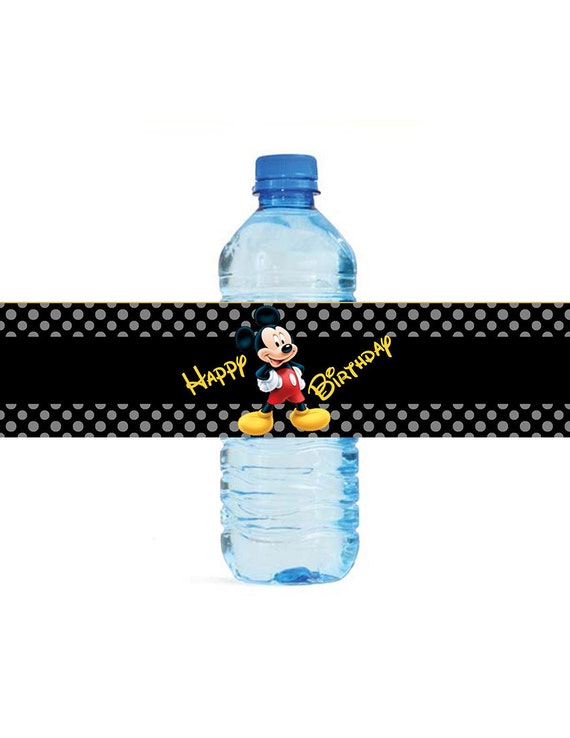 Personalizado Disney Etiqueta de nombre para chicos o chicas Vinilo botella de agua