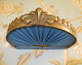French Antique Dolls House Bed Canopy/Ciel de Lit/ Corona/