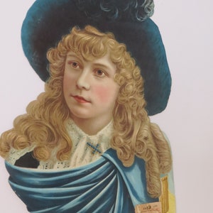 Calendario publicitario francés 1890 Stock antiguo no