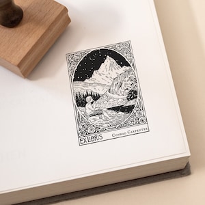 Kinderbibliothek Stempel, Vintage Buch Platte, Geschenk für Lehrer