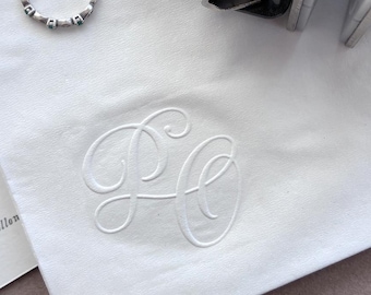 Custom Monogram Embosser for Napkins & Wedding Stationery