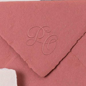 Custom Wedding Monogram Embosser for Traditional Wedding - Personalized Envelope / napkin Seal, 40mm