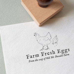 EGG STAMP, Chicken EGG Stamp, Egg Stamps, Custom Egg Stamp, Egg Labels,  Mini Egg Stamp, Farm Stamp, Eggs Stamp, Fresh Egg Stamp 