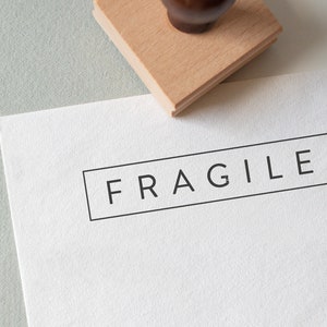 Sello frágil, sello de envío frágil, sello para pequeñas empresas, sello de goma de embalaje, sello de embalaje de cerámica, sello de embalaje de velas