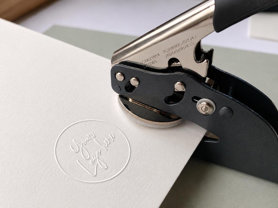 Custom Embosser Made From Your Logo for Business Branding, Stationery ...