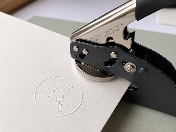 Custom Embosser Made from Your Logo for Business Branding, Stationery, & Packaging – Professional Logo Seal