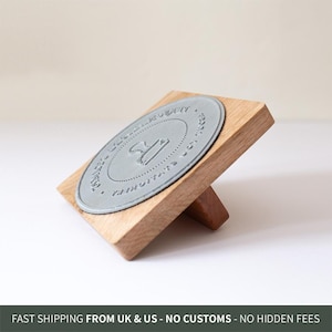 Extra Large Custom Logo Stamp, Handmade Rubber Stamp for Business Branding