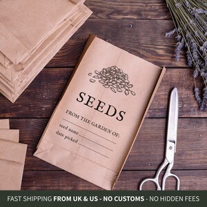 Seed Packet Rubber Stamp - From the Garden Of Label (50mm x 75mm)