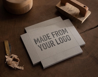 Extra Large Custom Logo Stamp, Handmade Rubber Stamp for Business Branding