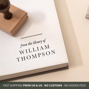 From the Library of Stamp with Serif Font