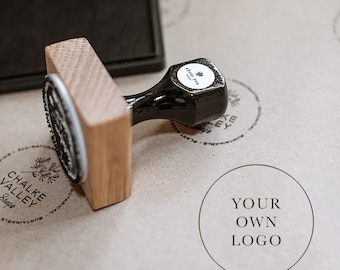Custom Logo Stamp, Eco Friendly Oak Stamp, Packaging Stamp, Business Stamp