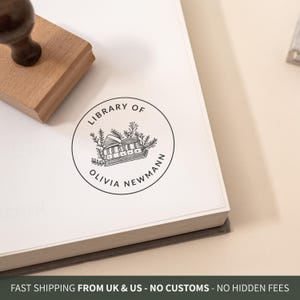 Personalized Library Book Stamp - This Book Belongs To