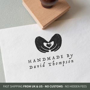Personalised Packaging Stamp, Eco-Friendly Rubber Stamp