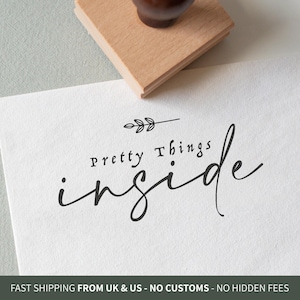 Happy Mail Rubber Stamp - Eco-Friendly Packaging Stamp
