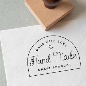 Handmade By Stamp, Eco-Friendly Rubber Stamp