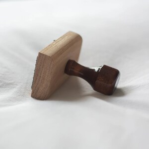 Personalised From The Library Of Stamp, Eco Reclaimed Oak Stamp image 3