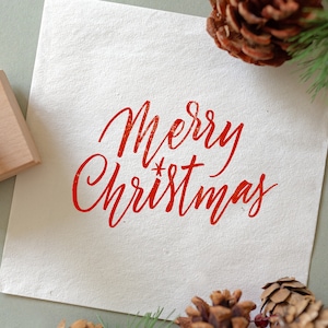 Merry Christmas rubber stamp image 1