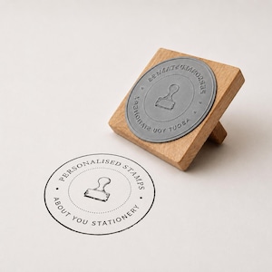Large Custom Logo Stamp With Optional Ink Pad