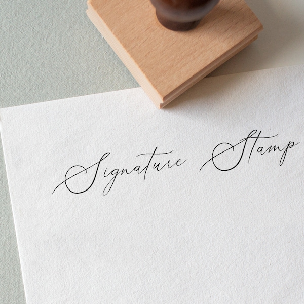 Custom Signature Stamp, Self-Inking Name Stamp, Name Stamp, Calligraphy Stamp